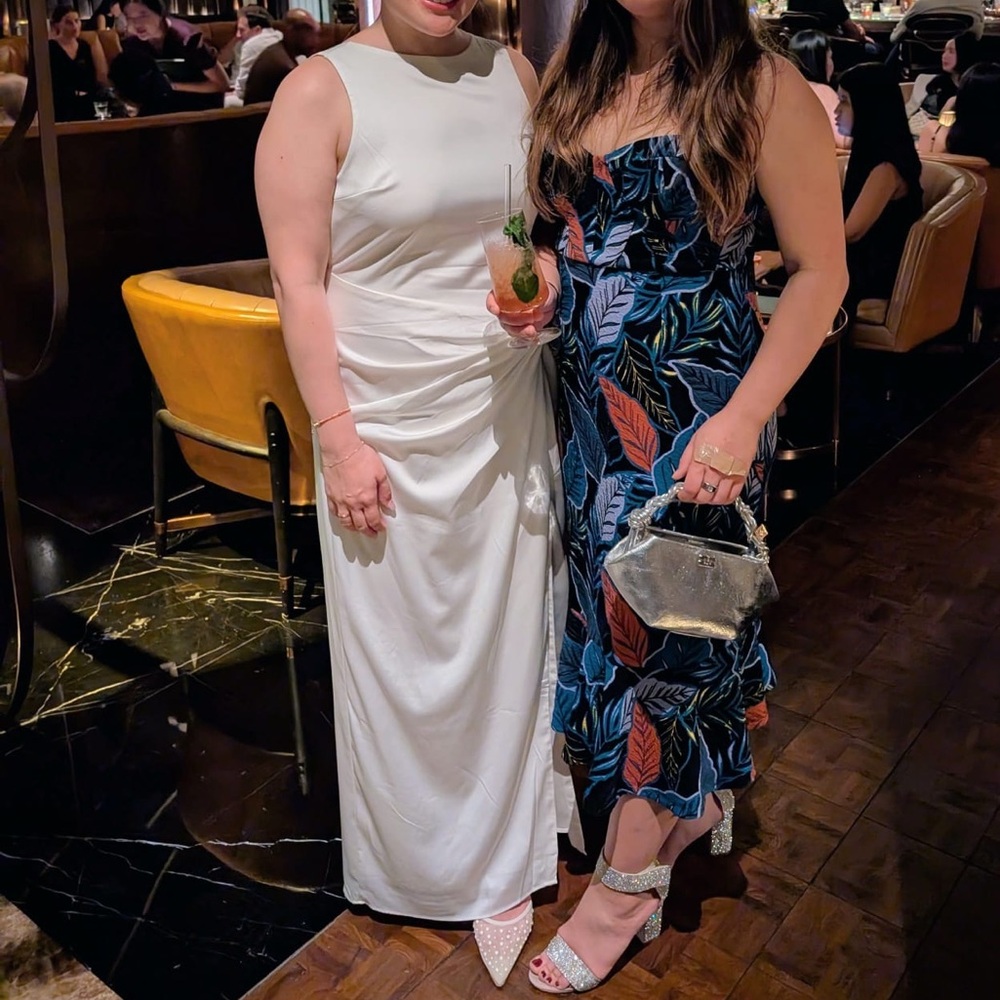 Abercrombie draped skirt maxi dress